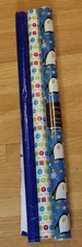 3 Rolls of Christmas/Birthday Gift Wrapping Paper, Papyrus/Other/New&Used