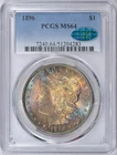 1896 PCGS CAC MS64 MORGAN DOLLAR OUSTANDING OBVERSE COLOR