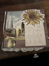 Handmade Junk Journal With Paper Cover Hand Dyed Pages And Inserts