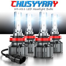 4X CSP H9 H11 LED Headlight Bulbs High Low Be...