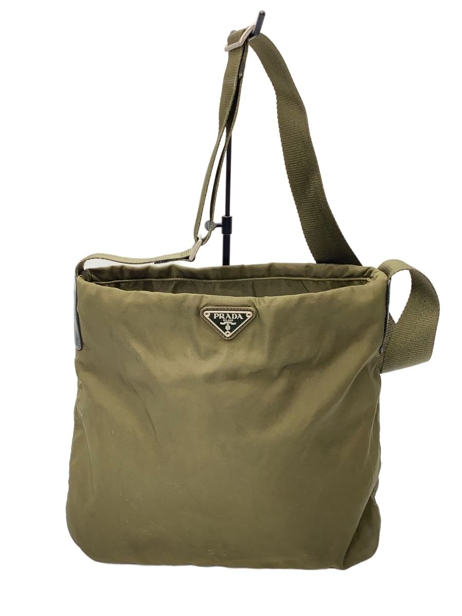 Used Prada Prada/Nylon Shoulder Bag/Nylon/Khk/Faded Bag
