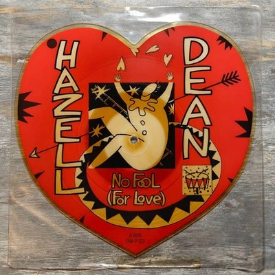 Hazel Dean - No Fool (For Love) Heart Shaped Pic Disc 7'' UK 1985 VG+