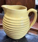 Vintage Bauer 1930's Yellow Ringware Pottery Pitcher - California