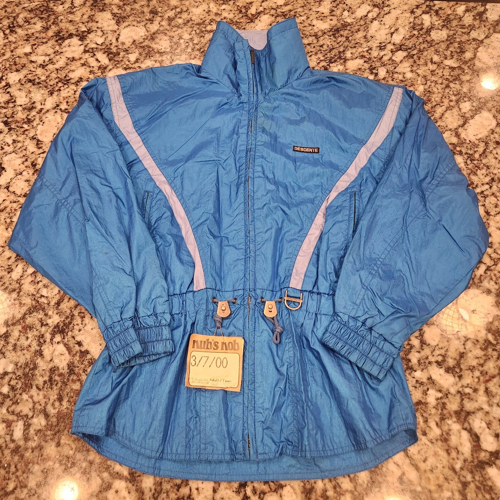 Descente Jacket Women's Small Aqua Ski Snow VINTAGE Made Japan Minor Wear