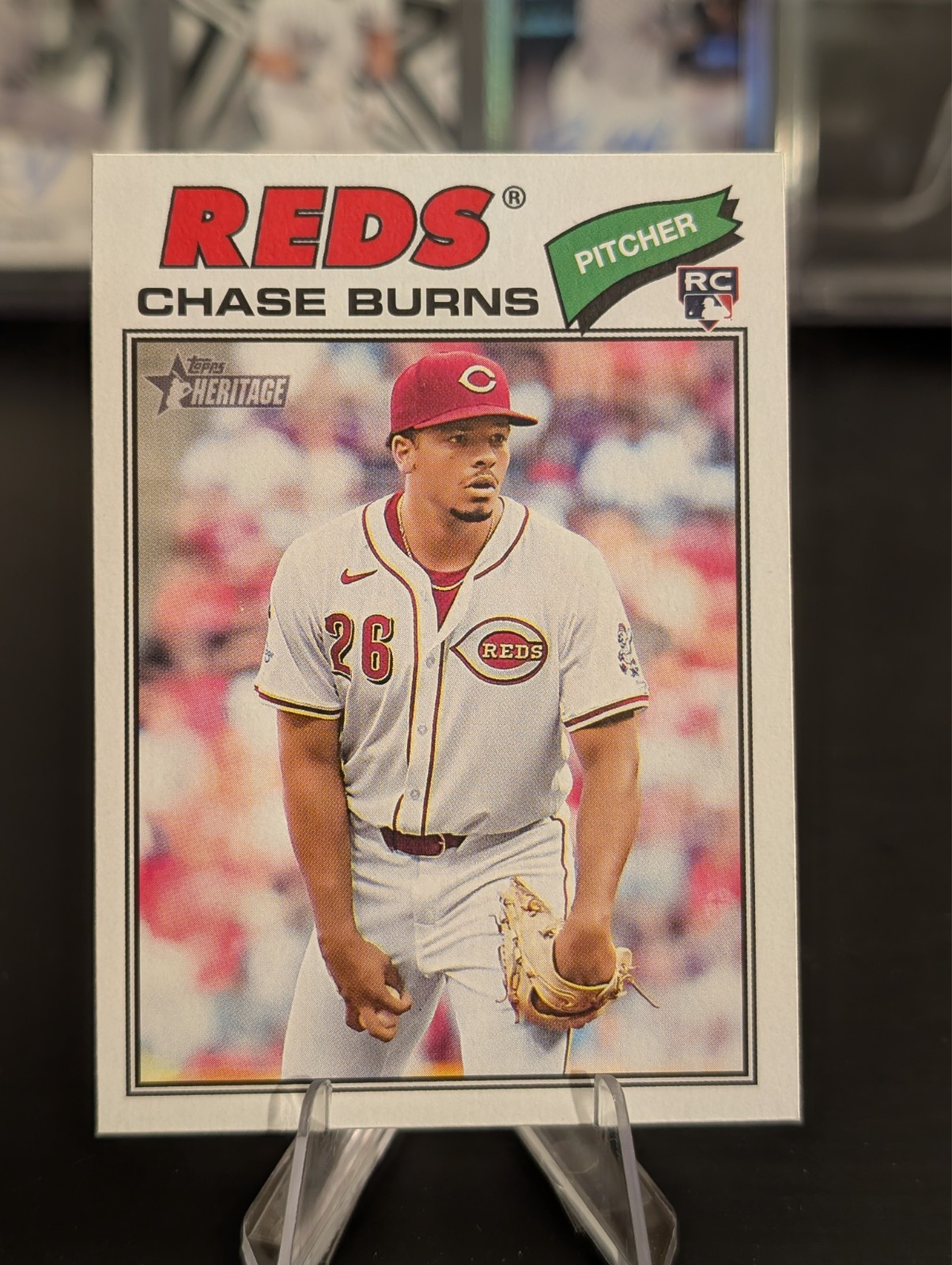 2026 Topps Heritage - Chase Burns (RC) #212 - Cincinnati Reds