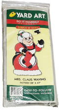 New Yard Art Do-It-Yourself Patterns Mrs. Claus Waving 28'x47' Sealed Vintage