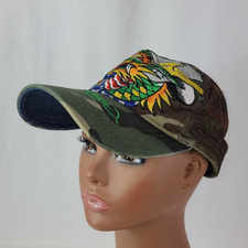 Vintage Ed Hardy Snap Back Trucker Hat Cap Be...