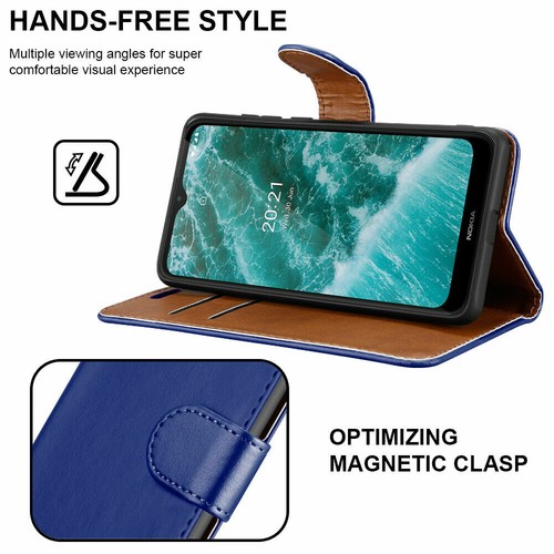 For Nokia C30 Phone Case Leather Wallet Book Flip Folio Stand View Cover - Picture 22 of 47