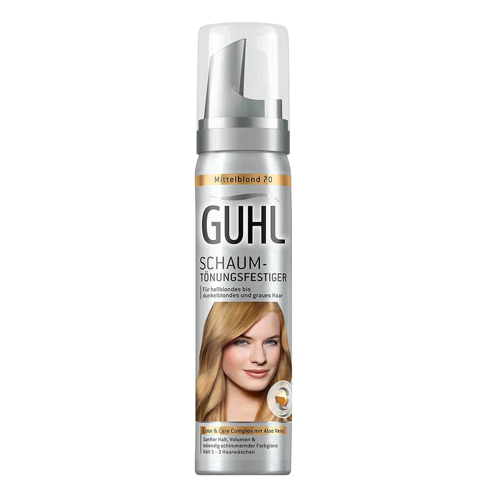 3x 75ml Guhl Foam Tint Firming Medium Blonde 70 Hair Tint Tint Light Dark - Image 2 of 3