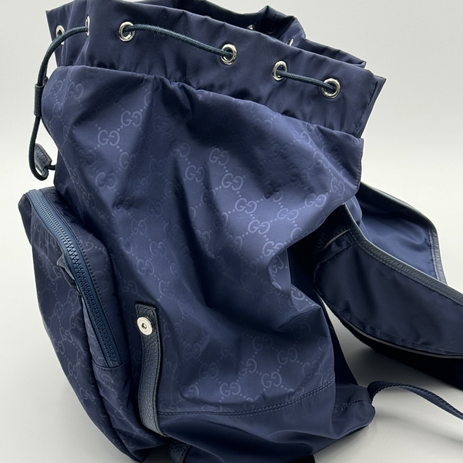 Gucci Nylon Monogram Medium Light Double Buckle B… - image 14