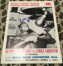 EMILE GRIFFITH V BENNY PARET I-WORLD WWC-BOXING PROGRAM-1961-SEE MY OTHER BOXING