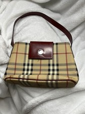 Authentic Burberry Kids Girls Shoulder Handbag Check Print