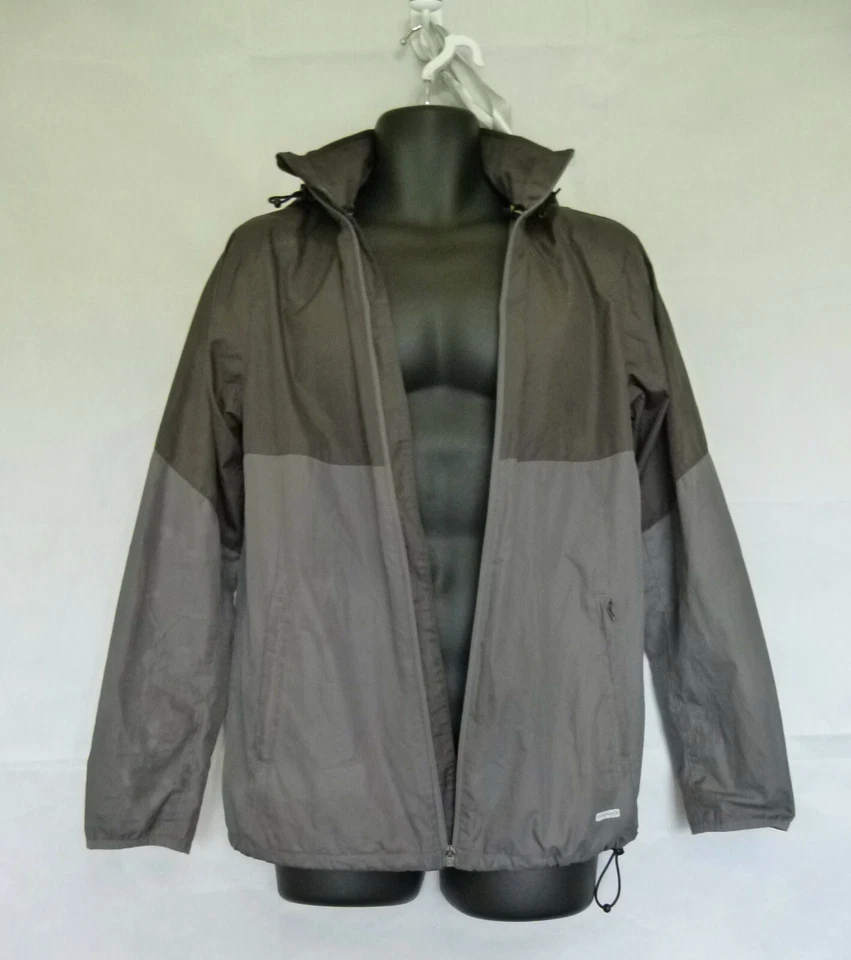 Tek Gear Men’s Gray Colorblock Full Zip Windbreaker Jacket Hooded Size S - Image 4 of 4