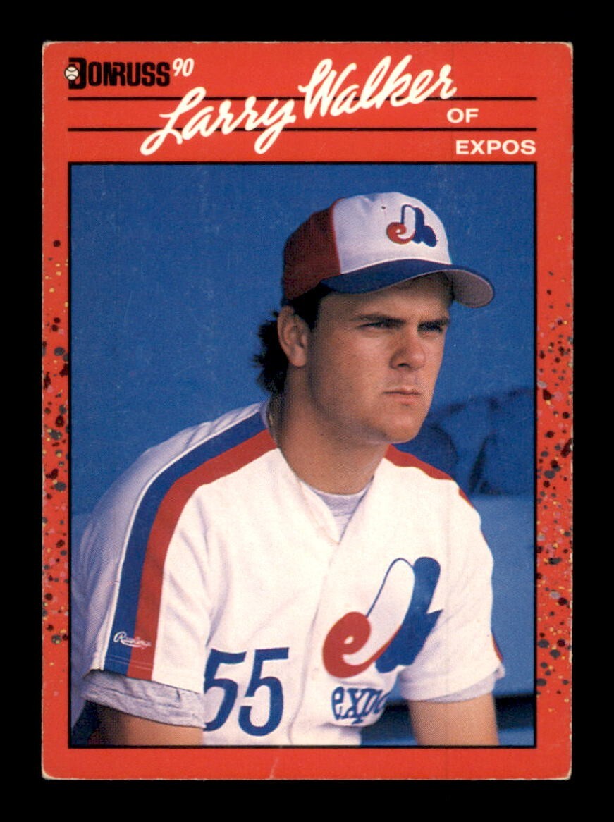 1990 Donruss - Larry Walker #578 (RC) Montreal Expos Rookie
