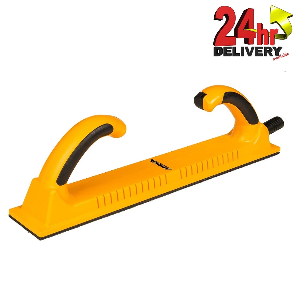 MIRKA Rigid Flat Long Bed Hand Grip Sanding Block File 70x400mm Dust Extraction