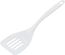 Chef Craft Basic Melamine Slotted Turner/Spatula, 11.25 inch, White