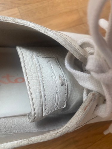 Santoni weiße Sneaker Hirschleder Gr 39 - Bild 12 von 13