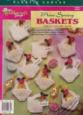 NEW THE NEEDLECRAFT SHOP PLASTIC CANVAS MINI SPRING BASKETS KIT