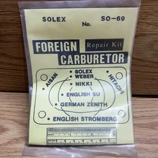 Carburetor Tune Kit Royze SO-69 Solex Rebuild Vintage