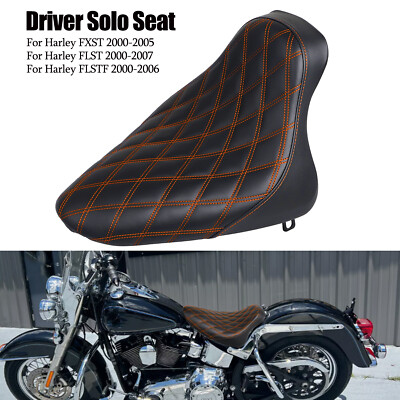 ロ*げ様 ハーレーツーリングモデル用シート ブラック/オレンジ ステッチ ロ*げ様 ハーレーツーリングモデル用シート ブラック/オレンジ