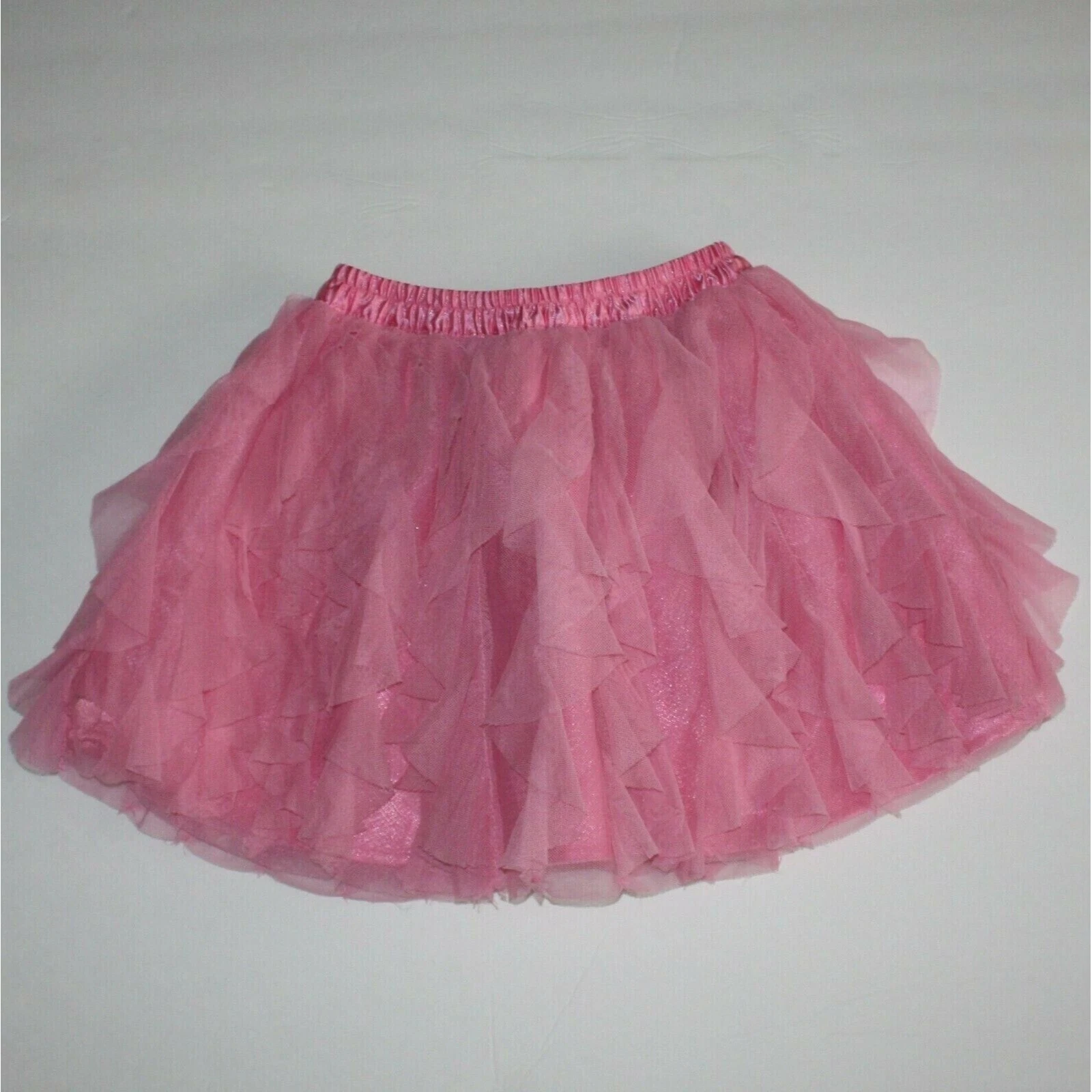 MESHKI Gymboree Fairy Wishes Gonna con volant a cascata in tulle rosa da bambina taglia 3
