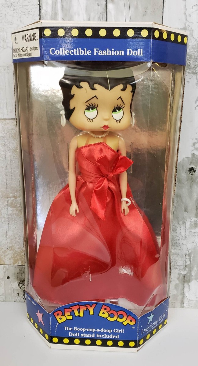 再値下げ！激レア！BETTY☆fashion　Doll Vintage Betty Boop Fashion M-Toy Doll Red Satin Dress Black