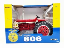 Ertl Case 806 Tractor 14954 1: 16 ratio alloy body rubber tires,