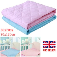 Washable Absorbent Incontinence Bed Pads Mats Sheet Mattress Reusable Protector