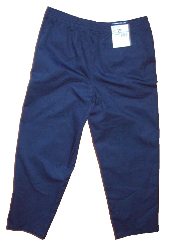 Pantalones FRENCH TOAST 16 Husky AZUL MARINO RELAJADOS Power Rodillas SIN ARRUGAS NUEVOS CON ETIQUETAS (F1) Foto 3 de 4