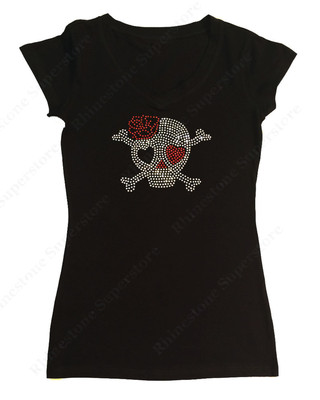 rhinestone skull t shirt