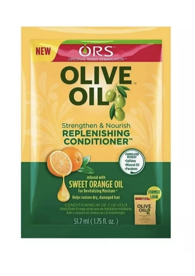 Укрепляющий и питательный восполняющий кондиционер с оливковым маслом ORS 1,75 унции - 2 УПАКОВКИ - Изображение 3 из 4