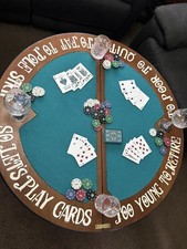 Hand Painted 1 Off card table folding