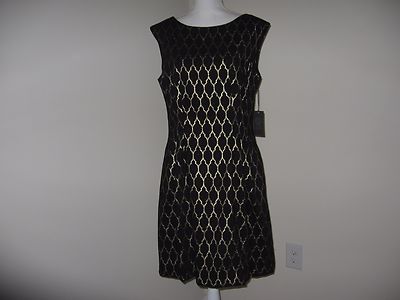 vince camuto metallic jacquard fit & flare dress Vince Camuto Hunter Green Metallic Jacquard