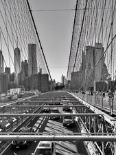 Wandbild Foto - Brooklyn Bridge II, New York - A3 Poster - Bild Foto NYC