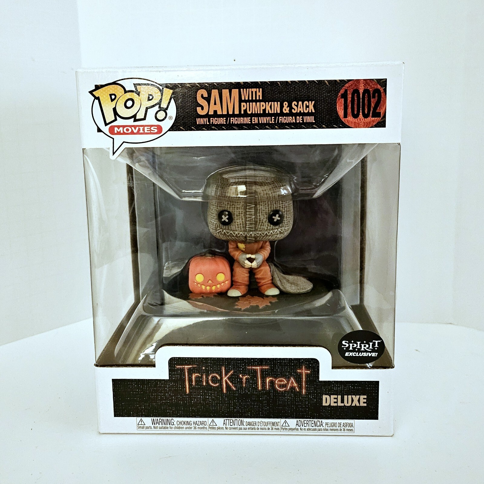Trick R Treat Sam With Pumpkin &Amp; Sack Funko Pop Spirit Halloween 1002 Deluxe