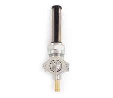 Chrome Petcock Fuel Valve Straight Down Outlet Spigot 22mm Harley Davidson 75-up
