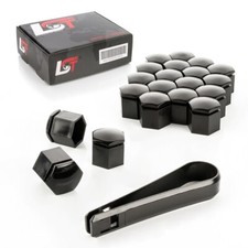 20x Radschraube Abdeckkappen 19 mm schwarz glänzend für BMW 1er 4er 5er 6er 7er