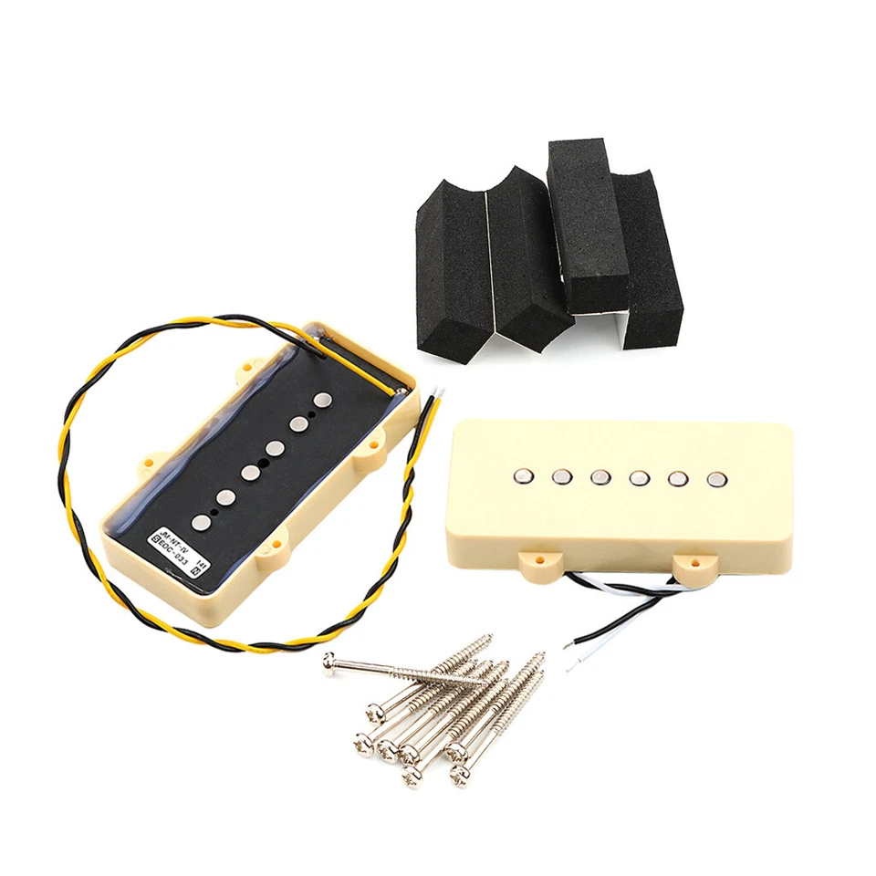 High-grade Alnico 5 Single Coil Pickup Guitar Neck Bridge Sets for Jazzmaster - Image 4 of 4