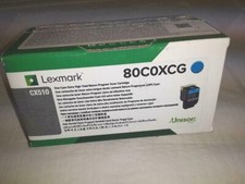 LEXMARK 80C0XCG CX 510 CYAN Extra High Yield Toner Print Cartridge 80C0XCG