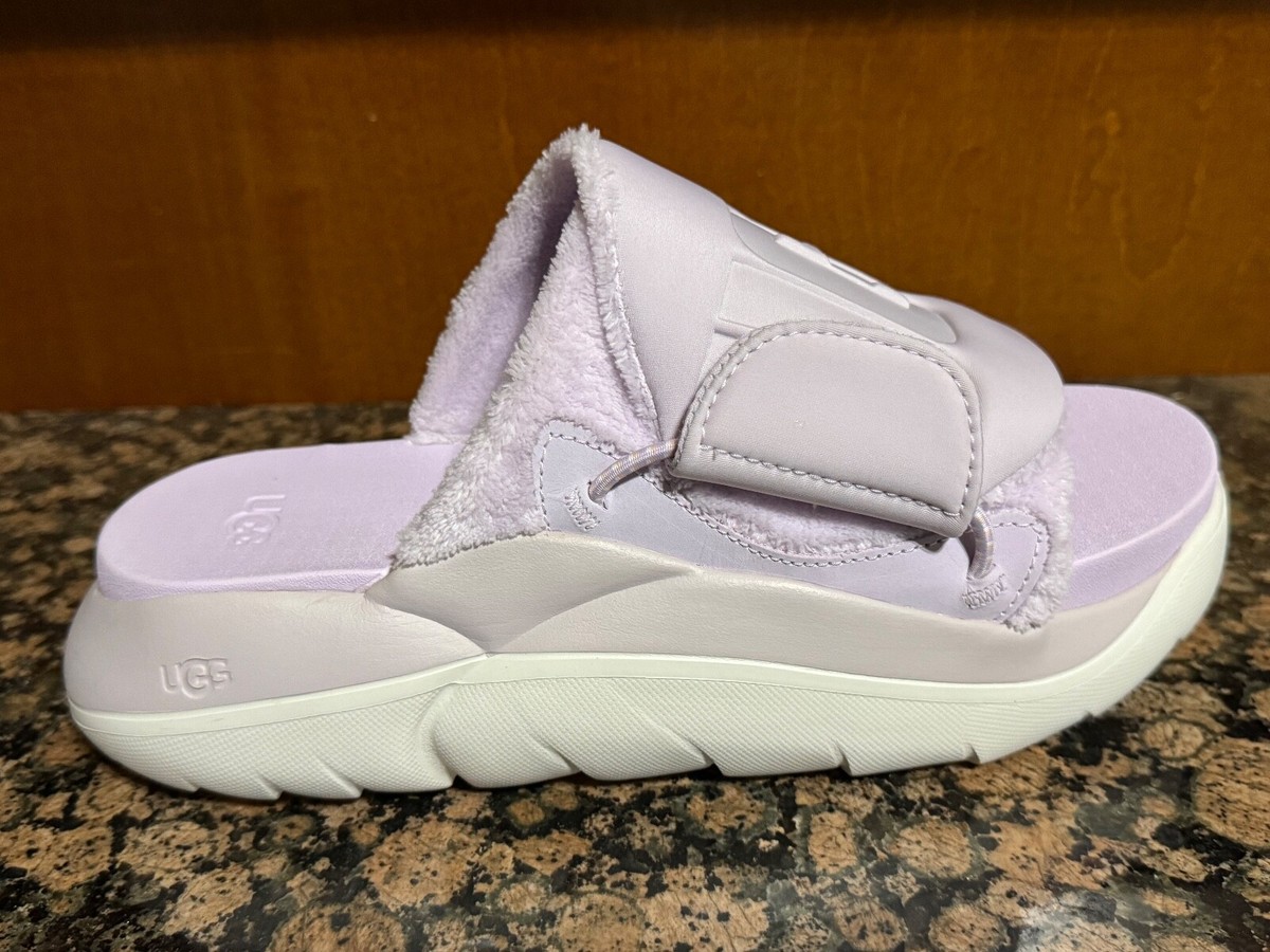 New! Womens UGG LA ALTO PLATFORM SLIDE 1125022 LAVENDER FOG