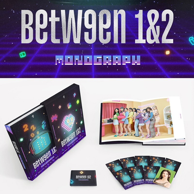TWICE [BETWEEN 1 & 2] MONOGRAPH / 150 page Photo Book+9ea Card+