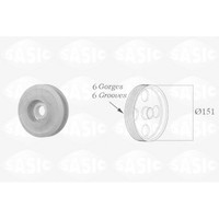 Riemescheibe Kurbelwelle Opel Astra G, Vectra B, Vectra C, Vectra C Gts, Zafira