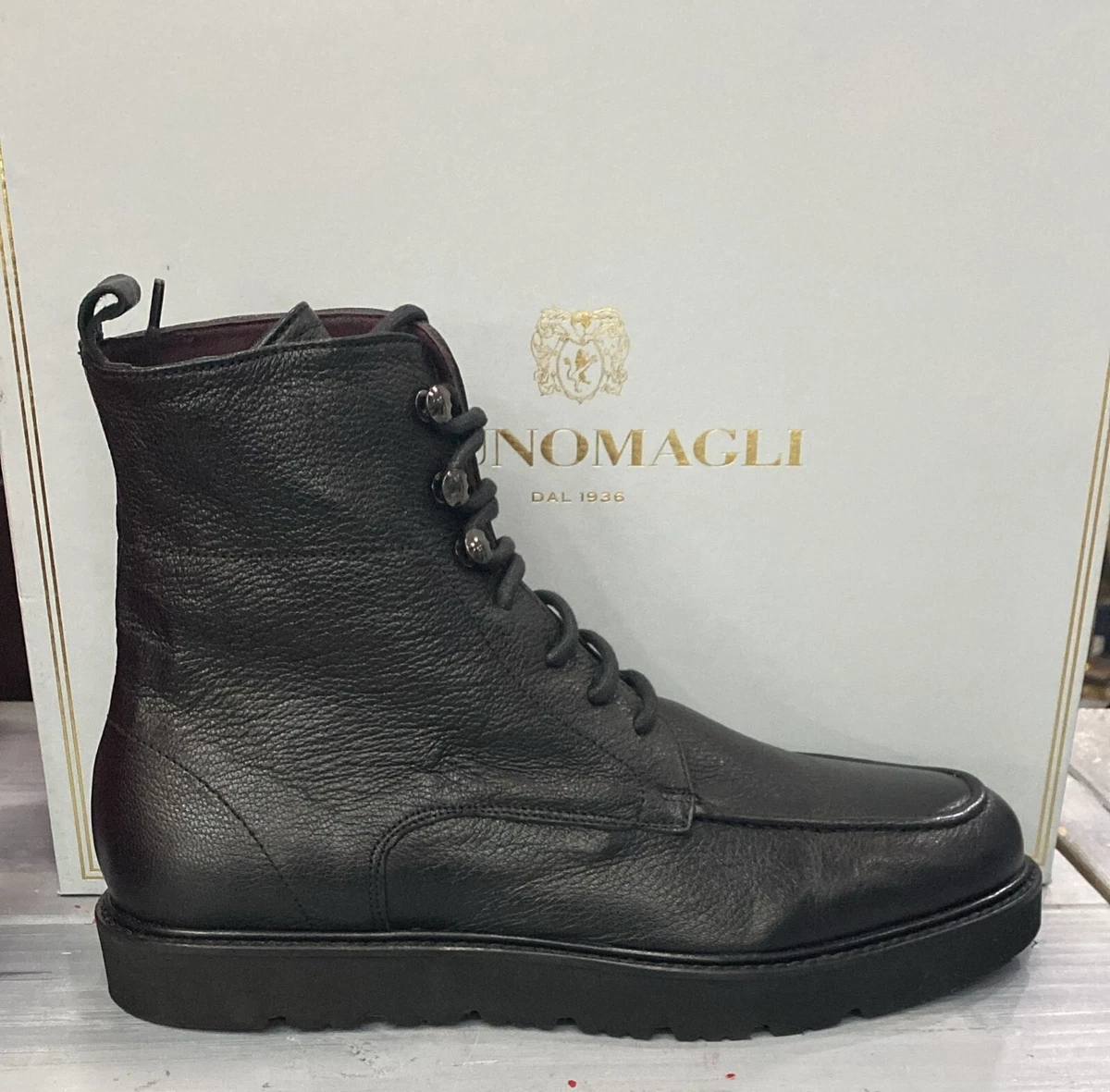 Bruno Magli Scarpe Lastra in Pelle Italiana Uomo