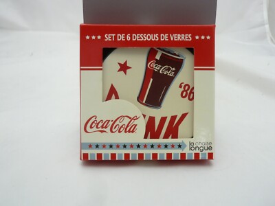 La Chaise Longue 6er Set Coca Cola Untersetzer