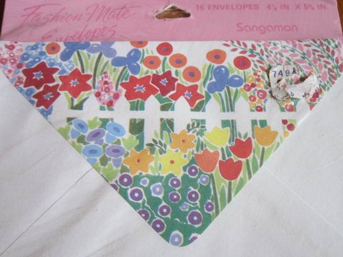 16 Sangamon Flowered 4 1/8 IN. X 5 3/4 IN. Decorative Envelopes Colorful Flowers - Picture 4 of 7