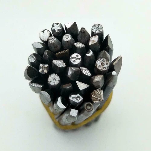 36* Kit de perforación de estampado para hacer joyas de metal tamaño mixto P0J1 Set flor S8G6 Reino Unido - Imagen 3 de 5