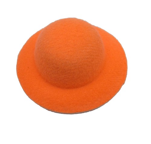 Small Orange Hat Miniature Cap Hair Accessory Fits 11.5-12" Fashion Doll 1:6