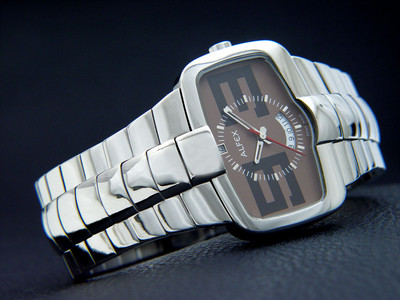 ALFEX Watch Swiss Made Extravagant 5522 Plum Design Solid