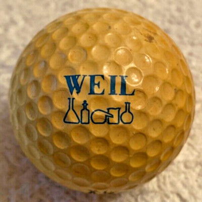 WEIL LAB, UNIVERSITY of CAMBRIDGE Logo Ball - 1980s Top- Flite. Unused!