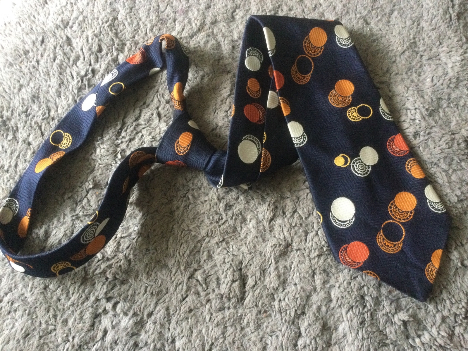Rare Vintage Michelsons of London Retro Tie   Casual Mod. kitsch Tied